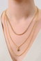 Heliophilia Silver Collar de Piedra de Zirconio en Latón Dorado